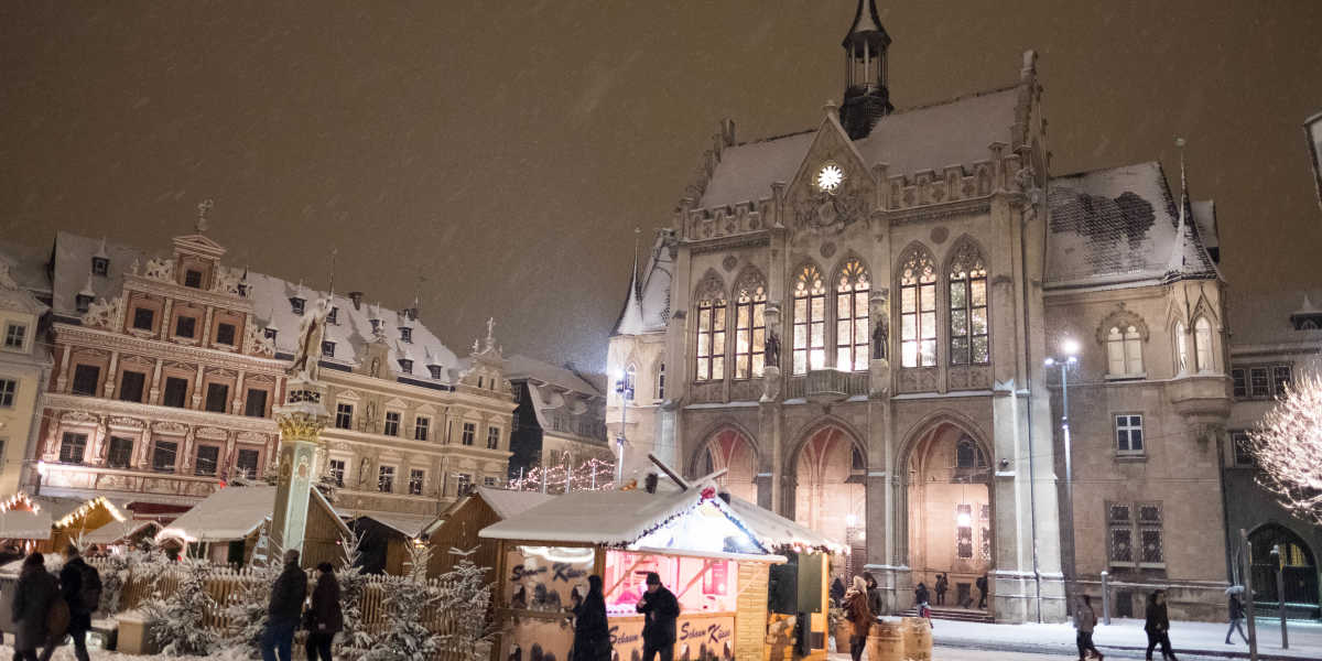 Interner Verweis: Weihnachtliches Erfurt. Der Fischmarkt